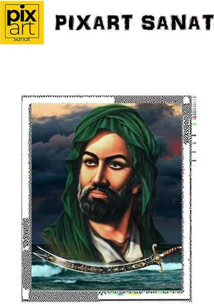 Hazreti Ali Pixart Sanat Elmas Mozaik Tablo Diamond Türkiye 41*51 fırsatları