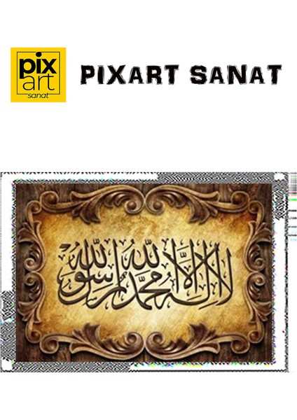 Kelime-I Tevhid Pixart Sanat Elmas Mozaik Tablo Diamond Türkiye 74*51 fırsatları