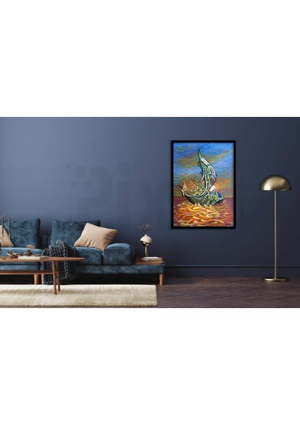 ''allah'tan Başka Ilah Yoktur.sadık ve Emin Olan Muhammed Sav. O'nun Elçisidir.'' Pixart Sanat Elmas Mozaik Tablo Diamond Türkiye 38*51 fiyatları