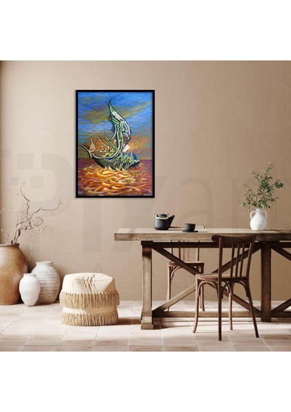 ''allah'tan Başka Ilah Yoktur.sadık ve Emin Olan Muhammed Sav. O'nun Elçisidir.'' Pixart Sanat Elmas Mozaik Tablo Diamond Türkiye 38*51 modelleri