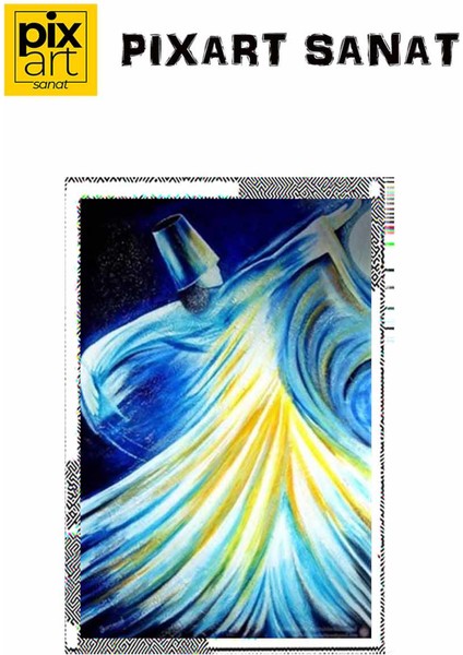 Semazen Elmas Pixart Sanat Elmas Mozaik Tablo Diamond Türkiye 46*69 fırsatları