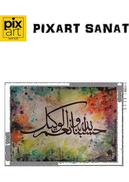 Hasbunallahu Pixart Sanat Elmas Mozaik Tablo Diamond Türkiye 75*51 fırsatları