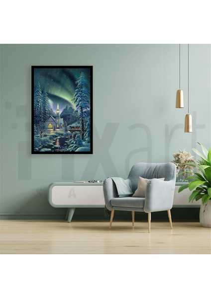 Sihirli Gece Pixart Sanat Elmas Mozaik Tablo Diamond Türkiye 43 x 61 cm