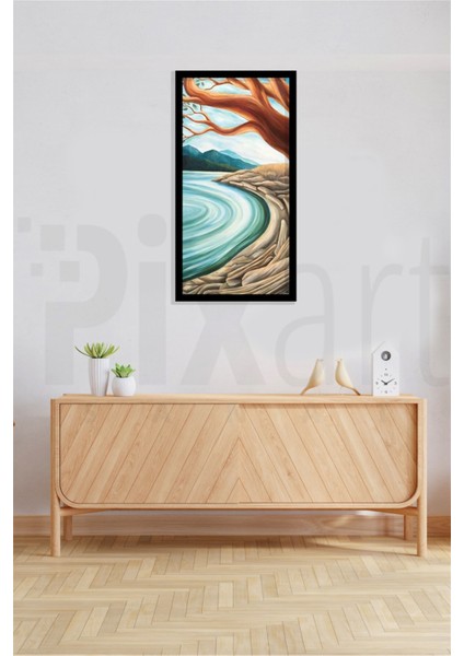 Natural Doğa Pixart Sanat Elmas Mozaik Tablo Diamond Türkiye 25 x 51 cm modelleri