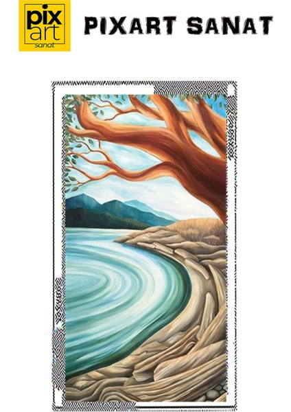 Natural Doğa Pixart Sanat Elmas Mozaik Tablo Diamond Türkiye 25 x 51 cm fırsatları