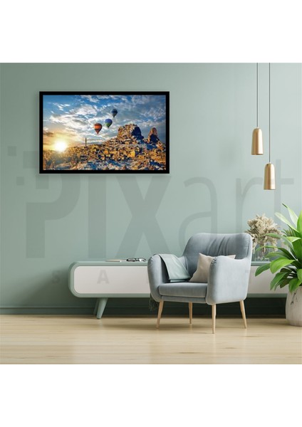 Kapadokya Manzarası Pixart Sanat Elmas Mozaik Tablo Diamond Türkiye 79 x 51 cm fiyatları