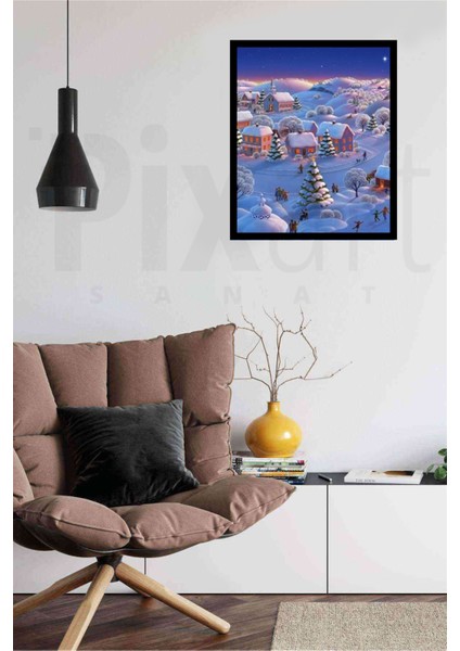 Masal Köyü Pixart Sanat Elmas Mozaik Tablo Diamond Türkiye 45 x 55 cm fiyatları