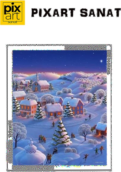 Masal Köyü Pixart Sanat Elmas Mozaik Tablo Diamond Türkiye 45 x 55 cm fırsatları