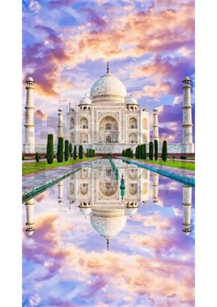 Tac Mahal Pixart Sanat Elmas Mozaik Tablo Diamond Türkiye 41 x 74 cm