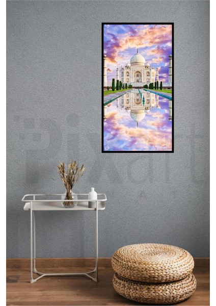Tac Mahal Pixart Sanat Elmas Mozaik Tablo Diamond Türkiye 41 x 74 cm modelleri