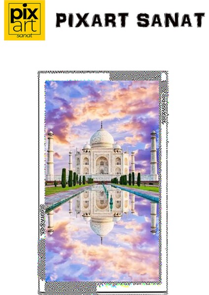 Tac Mahal Pixart Sanat Elmas Mozaik Tablo Diamond Türkiye 41 x 74 cm fırsatları