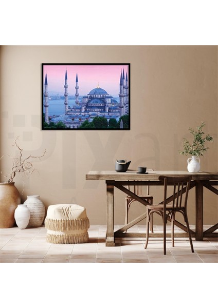 Istanbul Camii Pixart Sanat Elmas Mozaik Tablo Diamond Türkiye 74 x 56 cm modelleri