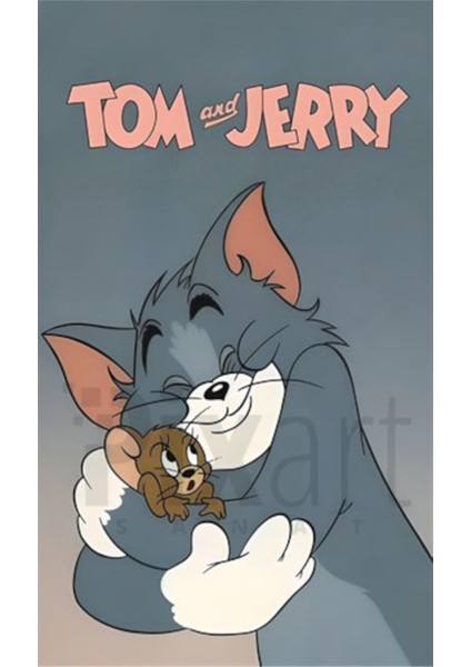 Tom ve Jerry PixArt Sanat Elmas Mozaik Tablo Diamond Türkiye 48*60