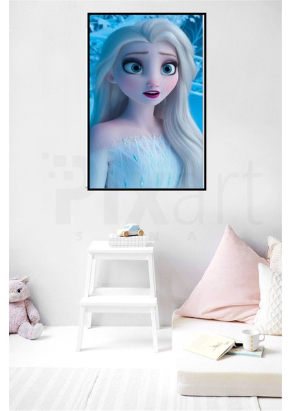 Frozen Elsa PixArt Sanat Elmas Mozaik Tablo Diamond Türkiye 40*60