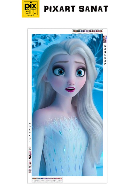 Frozen Elsa PixArt Sanat Elmas Mozaik Tablo Diamond Türkiye 40*60