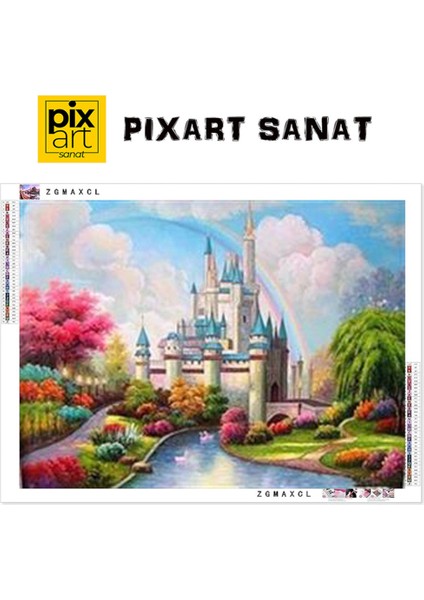 Disney Şato PixArt Sanat Elmas Mozaik Tablo Diamond Türkiye 61*61