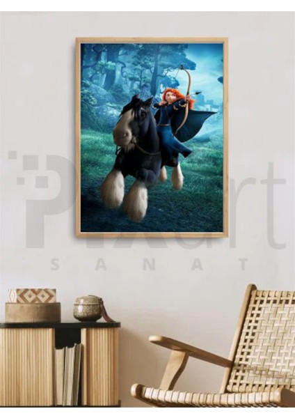 Brave ve Atı PixArt Sanat Elmas Mozaik Tablo Diamond Türkiye 40*60