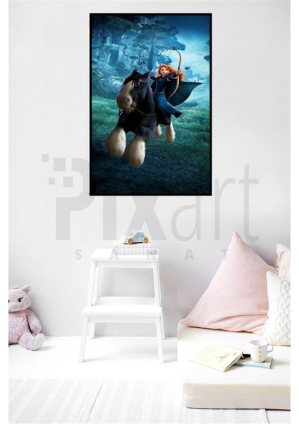 Brave ve Atı PixArt Sanat Elmas Mozaik Tablo Diamond Türkiye 40*60