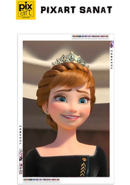 Frozen Anna PixArt Sanat Elmas Mozaik Tablo Diamond Türkiye 50*60