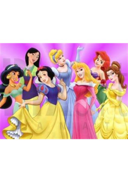Disney Prensesleri PixArt Sanat Elmas Mozaik Tablo Diamond Türkiye 79*61