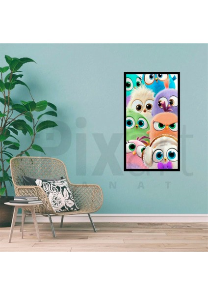 Angry Bird PixArt Sanat Elmas Mozaik Tablo Diamond Türkiye 40*60