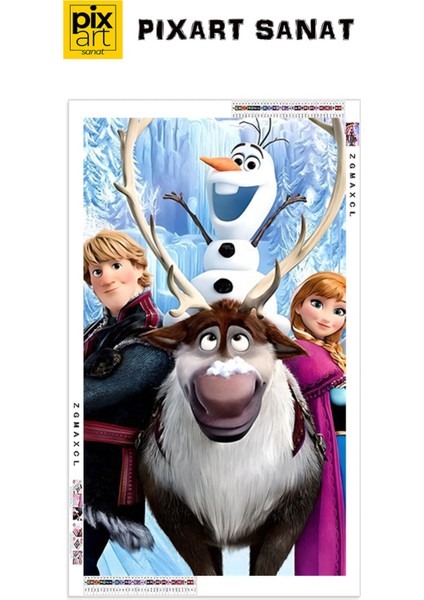 Frozen PixArt Sanat Elmas Mozaik Tablo Diamond Türkiye 40*60