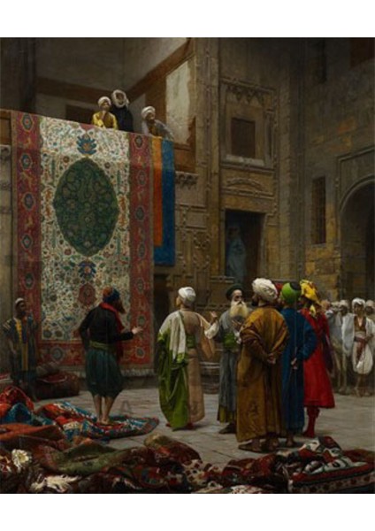 Jean Leon Gerome Halı Tüccarı PixArt Sanat Elmas Mozaik Tablo Diamond Türkiye 46*58