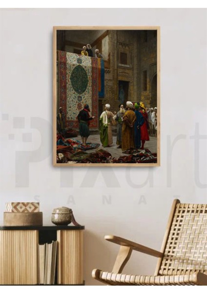 Jean Leon Gerome Halı Tüccarı PixArt Sanat Elmas Mozaik Tablo Diamond Türkiye 46*58 fiyatları