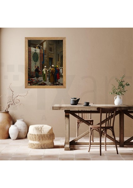 Jean Leon Gerome Halı Tüccarı PixArt Sanat Elmas Mozaik Tablo Diamond Türkiye 46*58 modelleri