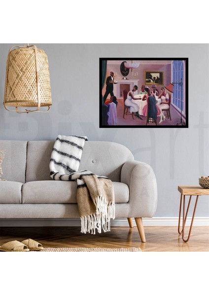 Archibald Motley Kokteil PixArt Sanat Elmas Mozaik Tablo Diamond Türkiye 61*61