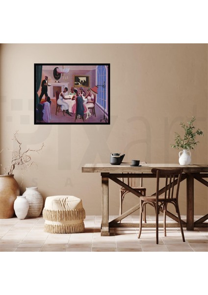 Archibald Motley Kokteil PixArt Sanat Elmas Mozaik Tablo Diamond Türkiye 61*61