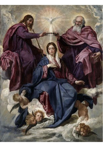 Diego Velázquez Bkire'nin Tac Giyme Toreni 43 x 58 Elmas Mozaik Tablo