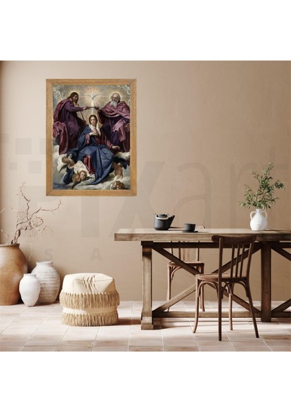 Diego Velázquez Bkire'nin Tac Giyme Toreni 43 x 58 Elmas Mozaik Tablo