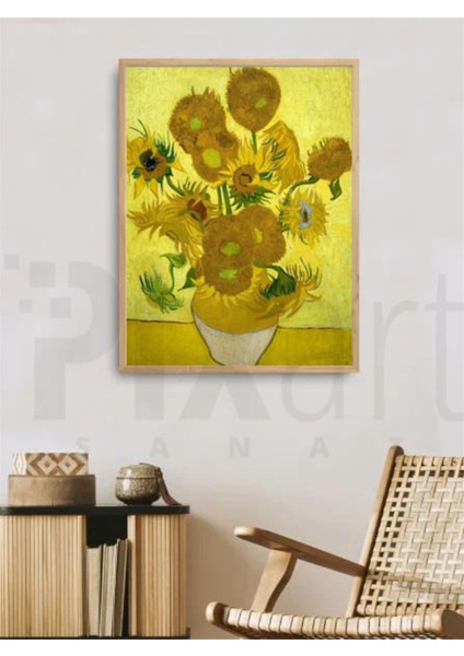 Vincent-van-Gogh-Ayçiçekleri 40x60 Elmas Mozaik Tablo