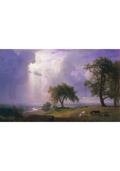 Albert Bierstadt Kaliforniya Baharı  PixArt Sanat Elmas Mozaik Tablo Diamond Türkiye 75*60