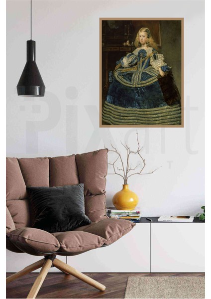 Diego Velazquez Mavi Elbiseli İnfanta Margarita Teresa PixArt Sanat Elmas Mozaik Tablo Diamond Türkiye 56*51
