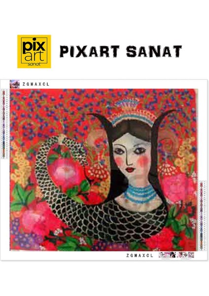 Çiçekler Içinde Şahmeran Pi x art 81 x 71 Sanat fırsatları