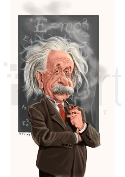 Albert Einstein 41 x 53 Elmas Mozaik Tablo
