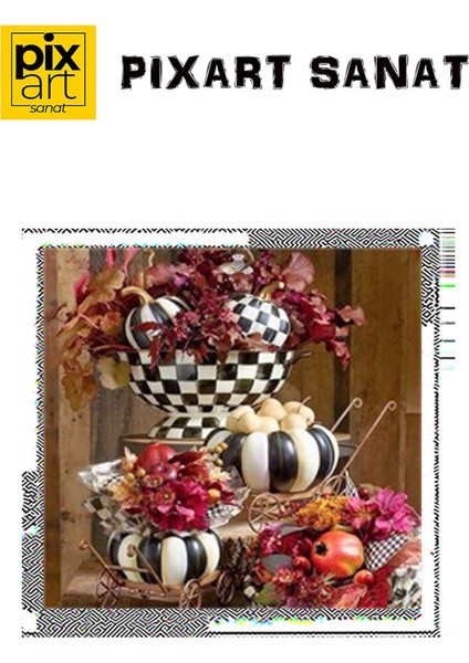 Buket Meyve Pixart Sanat Elmas Mozaik Tablo Diamond Türkiye 50 x 50 cm fırsatları