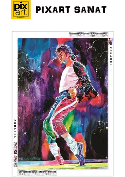Michael Jackson Elmas Mozaik Tablo Diamond Türkiye 40 x 57 cm fırsatları