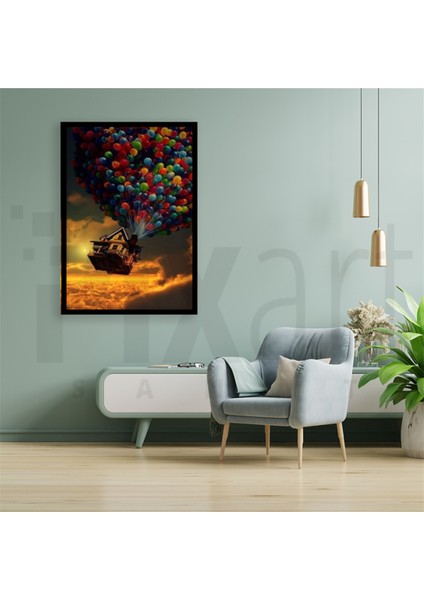 Yukarı Bak Balon Pixart Sanat Elmas Mozaik Tablo Diamond Türkiye 38 x 66 cm modelleri