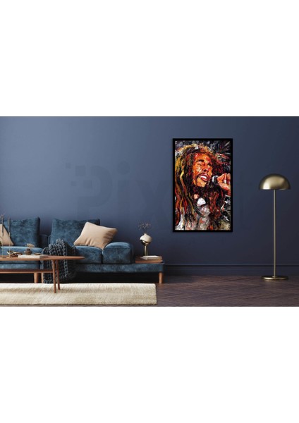 Bob Marley Elmas Mozaik Tablo Diamond Türkiye 51 x 76 cm fiyatları