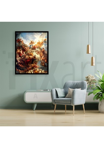 Ronesans Sanati 38 x 69 Elmas Mozaik Tablo