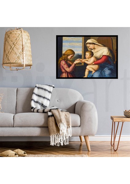 Azize Katerina Pixart Sanat Elmas Mozaik Tablo Diamond Türkiye 69 x 56 cm modelleri