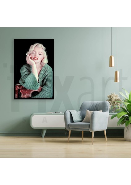 Enstrunman Ve Marilyn Monroe 43 x 74 Elmas Mozaik Tablo