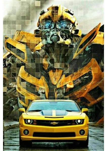 Bumblebee Pixart Sanat Elmas Mozaik Tablo Diamond Türkiye 35 x 53 cm