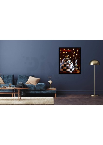 Çaydanlık Elmas Mozaik Tablo Diamond Türkiye 30 x 40 cm fiyatları