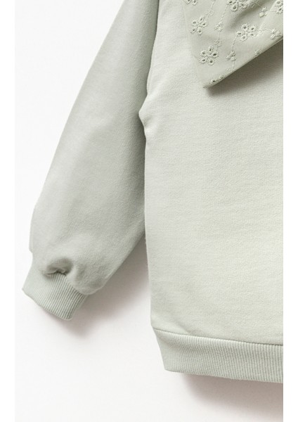 Kız Çocuk Alt Üst Ikili Takım Pamuklu Uzun Kollu Sweatshirt ve Ispanyol Paça Tayt fırsatları