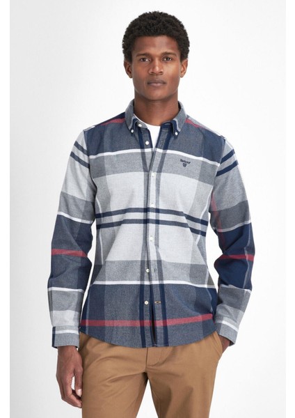 Iceloch Tailored Tartan Gömlek TN21 Blue Granite