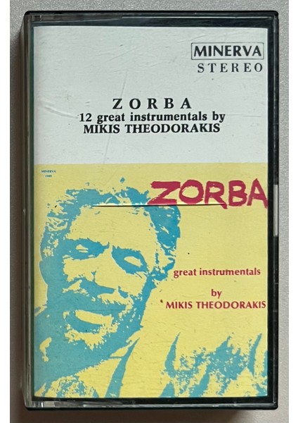 Mikis Theodorakis Zorba 12 Great Instrumentals By Mikis Theodorakis Kaset (Orjinal Dönem Baskı Kaset)